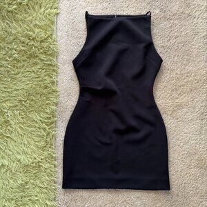 NWOT Aritzia boat neck mini dress - Black, Size S